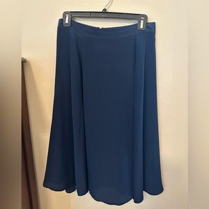 J.Crew Navy Blue silk skirt - size 4